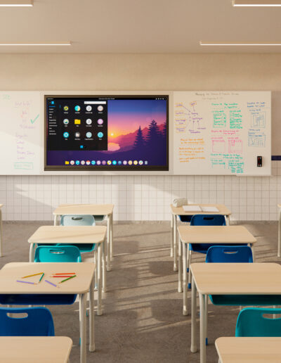 Sala de aula com móveis Matadil.