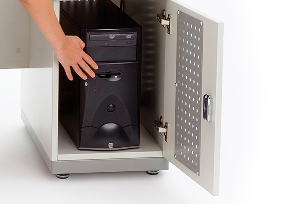 Mesa professor compartimento PC